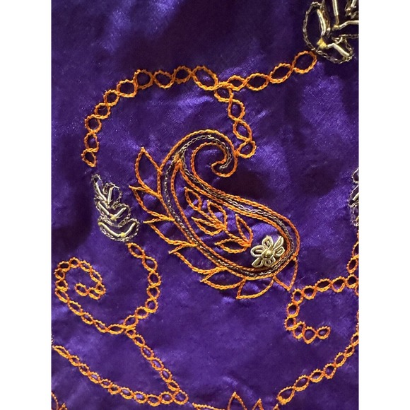 Vintage Paul Ropp Embroidered Silk Slip Dress Unworn!.. M/L - Picture 5 of 6